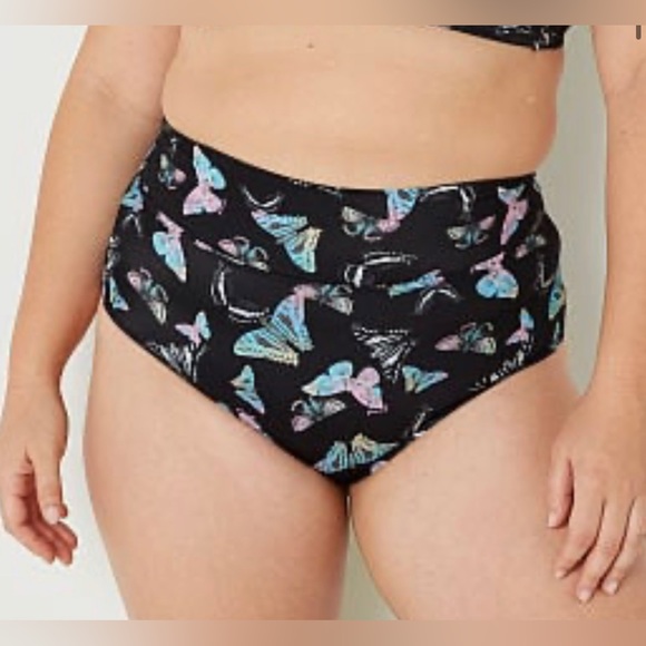 🆕 PINK VICTORIA’S SECRET SWIM HIGH WAIST FULL COVERAGE BIKINI BOTTOMS L 12-14 - Picture 4 of 13